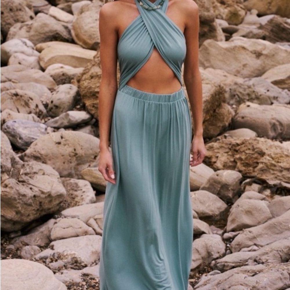 Free People Limitless Convertible Maxi in Deep Sea